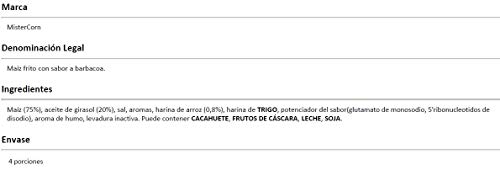 Grefusa - MisterCorn El Original | Maíz Frito con Sabor a Barbacoa - 130 gr