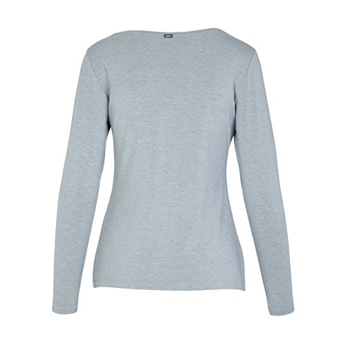 GREY Fashion Berlin - Camiseta de manga larga Two de Vitadylan, para mujer, con fibras de algas islandesas, aporta vitaminas, minerales y zinc en la piel, talla: 34-42 gris (melange) 36