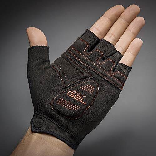 GripGrab SuperGel-Stark - Guantes de Ciclismo con Dedos Cortos y Acolchados, para Hombre, Talla M, Color Rojo