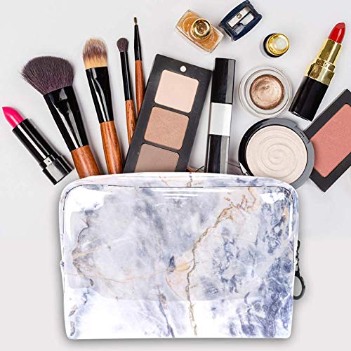 Gris claro mármol piedra textura viaje neceser para hombres y mujeres multifuncional impermeable baño ducha organizador