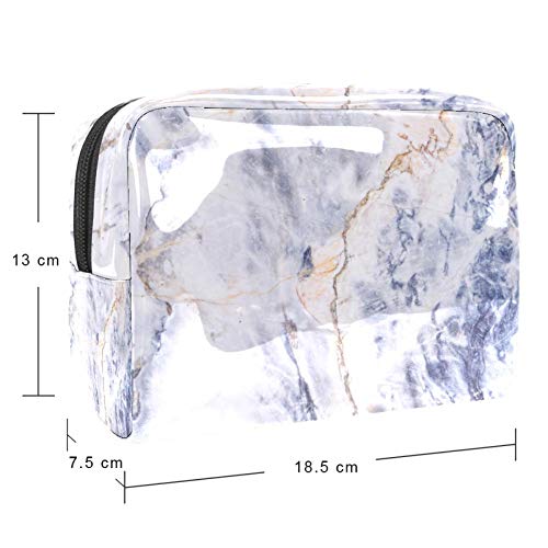 Gris claro mármol piedra textura viaje neceser para hombres y mujeres multifuncional impermeable baño ducha organizador