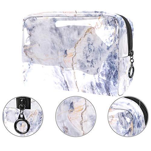 Gris claro mármol piedra textura viaje neceser para hombres y mujeres multifuncional impermeable baño ducha organizador