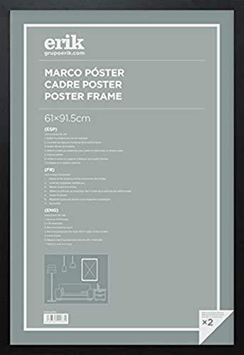 Grupo Erik Marco Madera Poster, Negro, 61 x 91,5