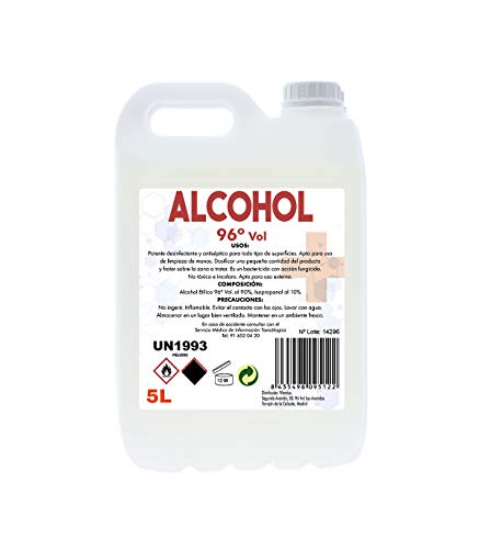Grupo K-2 Wonduu Alcohol Etílico 96º Garrafa 5l