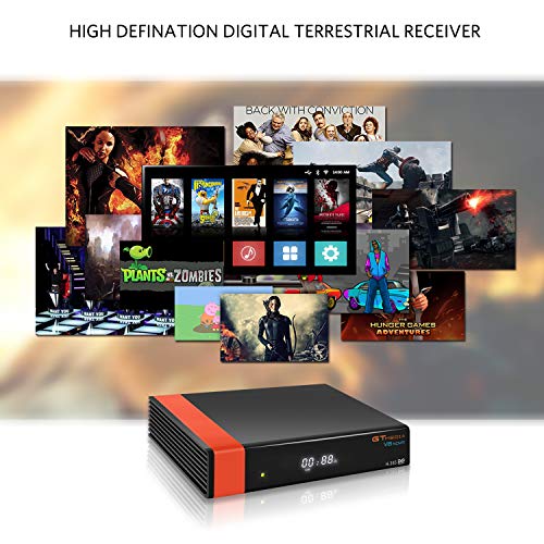 GT Media V8 Nova DVB-S2 Decodificador Satélite Receptor de TV Digital con Wi-Fi Incorporado / SCART / 1080P Full HD / FTA Soporte CC CAM, PVR Ready, Newcam, Youtube, PowerVu Dre Biss Clave por Aoxun
