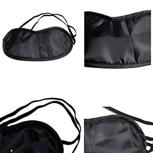 Gually - 10 máscaras de Ojos para Dormir, de Seda, con Correa Ajustable