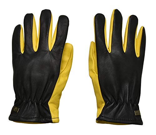 Guantes de hoja de oro WAGNER - DRY TOUCH - Guantes de jardín para mujeres, impregnación especial de piel de vaca / repelente al agua / Premio RHS - 25302100