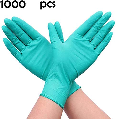 Guantes Desechable Nitrilo sin polvo, en Small, Medium, Large Caja 100 Unidades (S, Azul)