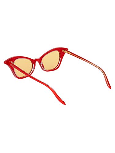 Gucci Luxury Fashion GG0707S003 - Gafas de sol para mujer, color rojo