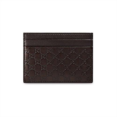 GUCCI Microguccissima 262837 - Funda de piel para tarjetas, color marrón