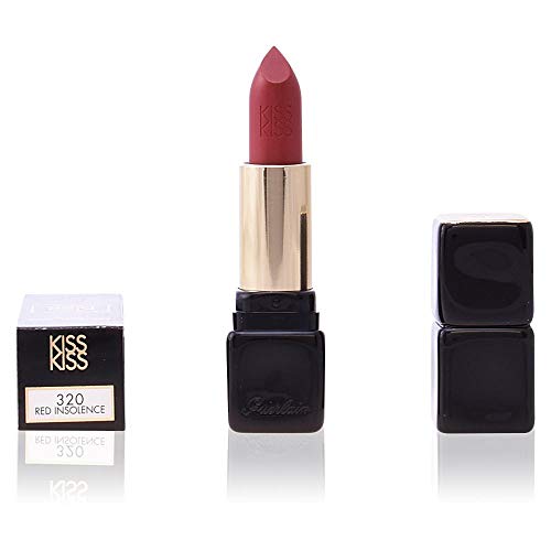 Guerlain Kiss-Kiss Shaping Cream Lip Color -Lápiz labial, color red, No. 320 Red Insolence, 3.5 gr