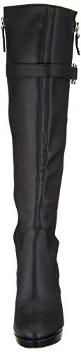 Guess ABALENE/Stivale (Boot)/Leather, Botas Altas para Mujer, Nero Black Black, 40 EU
