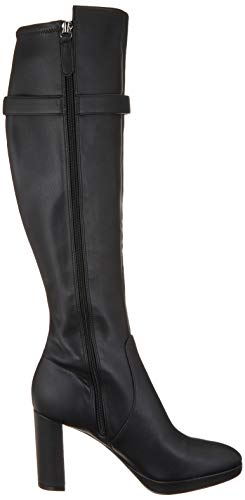 Guess ABALENE/Stivale (Boot)/Leather, Botas Altas para Mujer, Nero Black Black, 40 EU