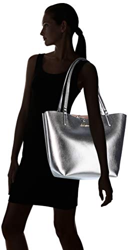 Guess Alby Toggle Tote, Bolsos para Mujer, Silver/Blush, Talla única