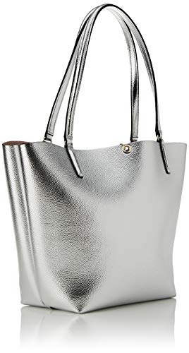 Guess Alby Toggle Tote, Bolsos para Mujer, Silver/Blush, Talla única