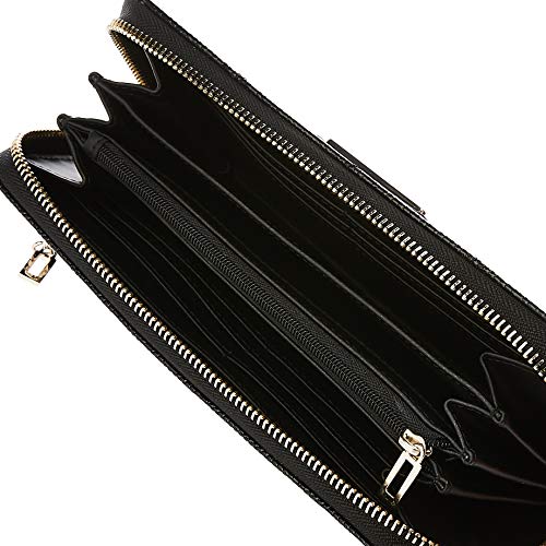 Guess ASTRID SLG LARGE ZIP AROUND Cartera/Monedero femmes Negro - única - Cartera