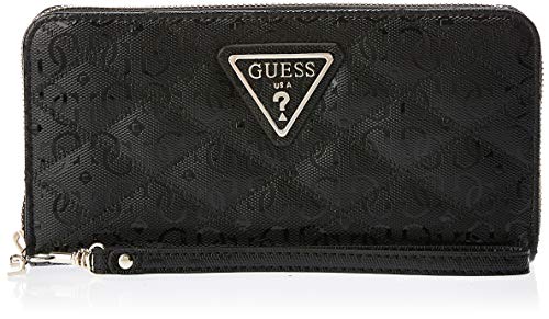 Guess ASTRID SLG LARGE ZIP AROUND Cartera/Monedero femmes Negro - única - Cartera