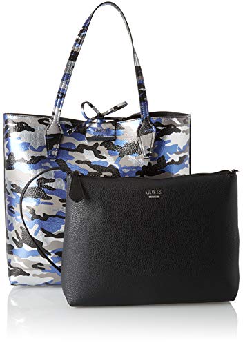 Guess Bobbi, Bolso tipo tote para Mujer, Multicolor (Black/Bcb), 42.5x35x12.5 centimeters (W x H x L)