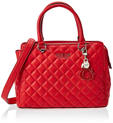 Guess Bolsos Mano MELISE Luxury Satchel para Mujer Rojo Talla única