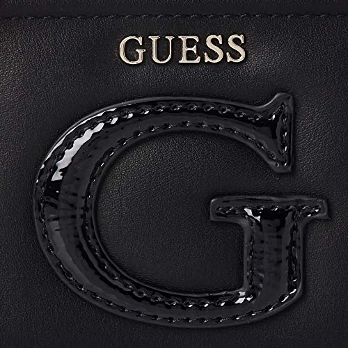 Guess Chrissy Small Zip Around Wallet, Billetera para Mujer, Negro, Talla única