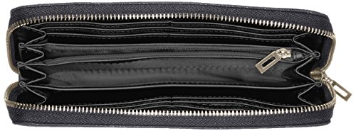 Guess - Digital Slg Large Zip Around, Mujer, Negro (Black), 21x10x2 cm (W x H L)