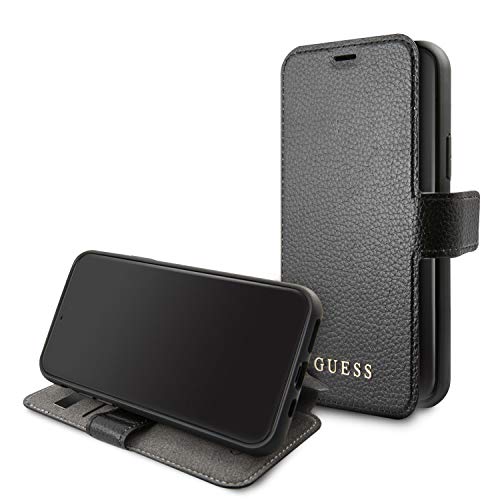 Guess GUFLBKSN58IGLBK Iridescent Collection - Carcasa para Apple iPhone 11 Pro, Color Negro