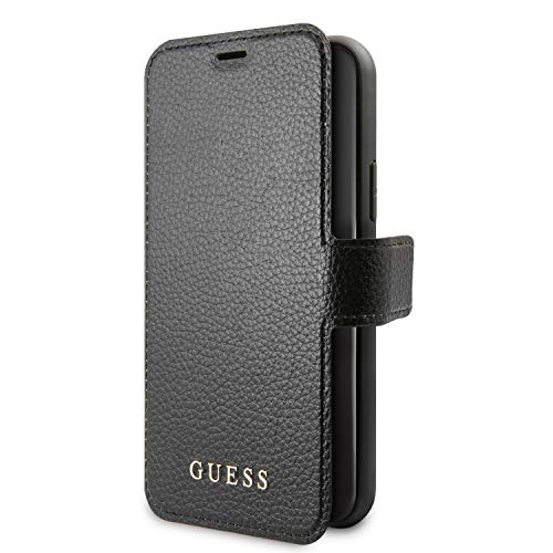 Guess GUFLBKSN58IGLBK Iridescent Collection - Carcasa para Apple iPhone 11 Pro, Color Negro