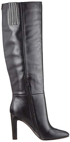 Guess Hillory/Stivale (Boot)/Leather, Botas Altas para Mujer, Negro (Black Black), 36 EU