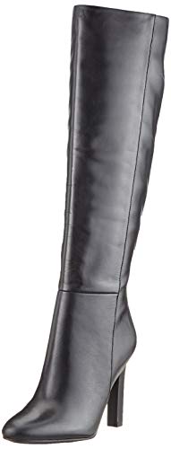 Guess Hillory/Stivale (Boot)/Leather, Botas Altas para Mujer, Negro (Black Black), 36 EU