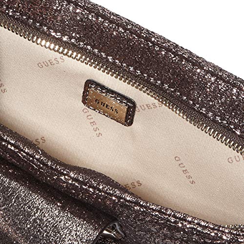 Guess - Jazzie, Bolso de mano Mujer, Plateado (Pewter), 4.5x12x26 cm (W x H L)