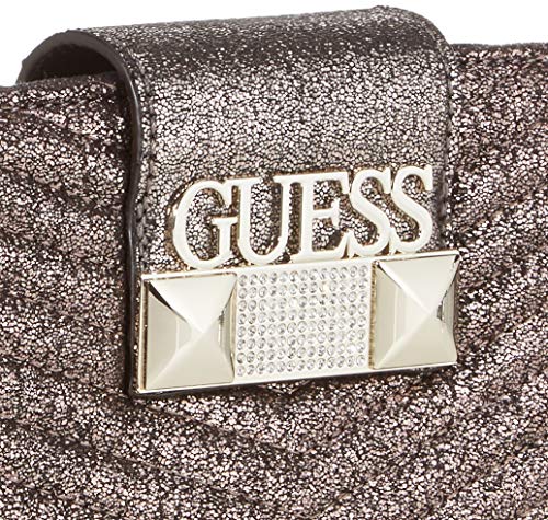 Guess - Jazzie, Bolso de mano Mujer, Plateado (Pewter), 4.5x12x26 cm (W x H L)