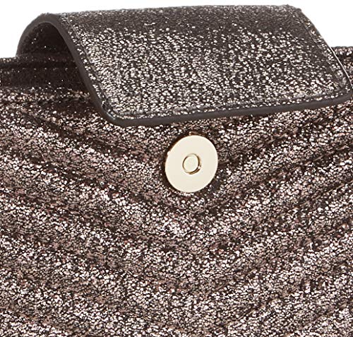 Guess - Jazzie, Bolso de mano Mujer, Plateado (Pewter), 4.5x12x26 cm (W x H L)