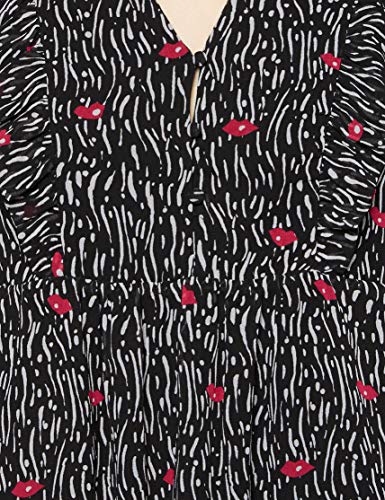 Guess Johara Dress Vestido, Negro, L para Mujer