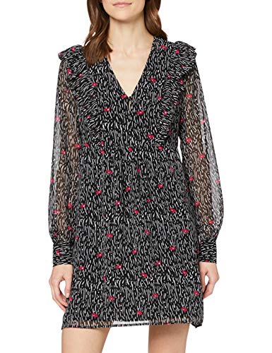 Guess Johara Dress Vestido, Negro, L para Mujer