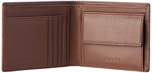Guess - New Boston, Carteras Hombre, Marrón (Brown), 2.5x9.6x12.2 cm (W x H L)