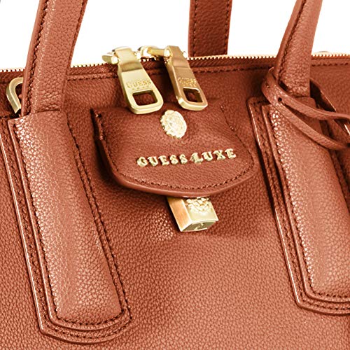 Guess - Olivia, Bolso de mano Mujer, Beige (Camel), 17x25x34 cm (W x H L)