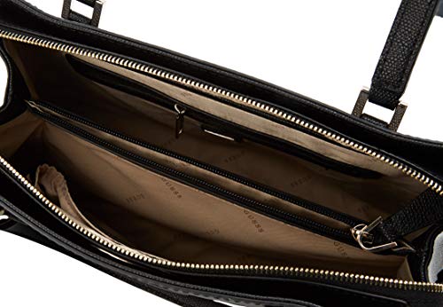 Guess Open Road Luxury Satchel - Bolso de mano para mujer, color negro