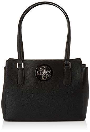 Guess Open Road Luxury Satchel - Bolso de mano para mujer, color negro