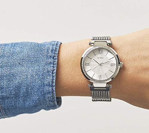 Guess Reloj analogico para Mujer de Cuarzo con Correa en Acero Inoxidable W0638L1