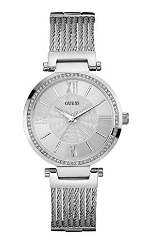 Guess Reloj analogico para Mujer de Cuarzo con Correa en Acero Inoxidable W0638L1