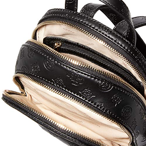 Guess Skye Backpack, Mochila para Mujer, Negro (Black), 9x26.5x20 centimeters (W x H x L)