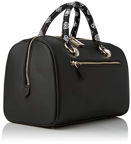 Guess South Bay Box Satchel, bolsos para Mujer, negro, Talla única