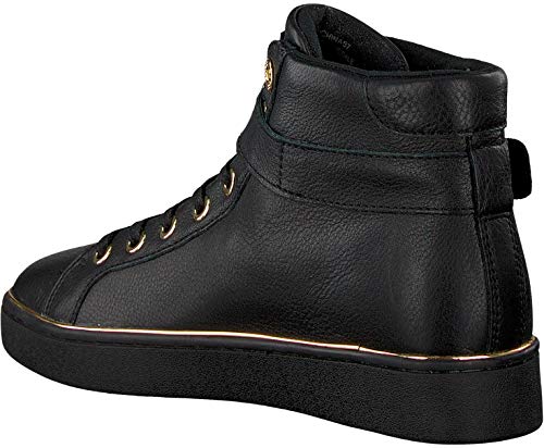 Guess - Zapatillas de Deporte de Otra Piel Mujer, Negro (Negro), 39 EU