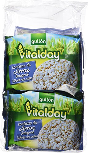Gullón - Tortitas de Arroz Vitalday Pack de 4, 115,2g
