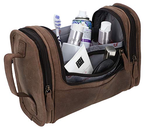 Gusti Leder studio Chester Neceser de Cuero Bolsa de Viaje Impermeable Bolso para Cosméticos Maquillaje Make Up Utensilios Accesorios 2H30-20-4wp