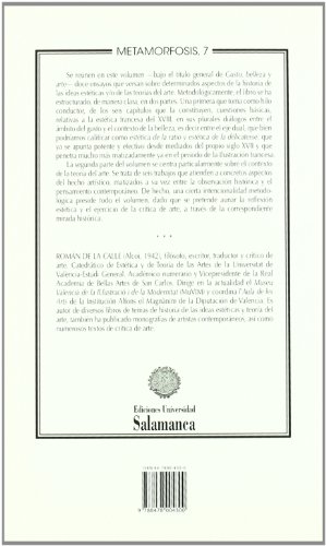 Gusto, belleza y arte. Doce ensayos de historia de la estética y teoría de las artes (Metamorfosis)