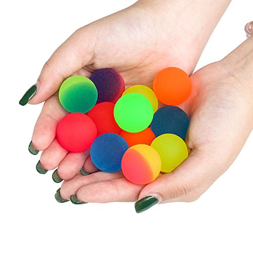 GWHOLE 12 x Pelotas de Goma Bola de Colores Juguetes Pelotas Saltarinas para Niños Cumpleaños Ragalos Infantiles Fiestas