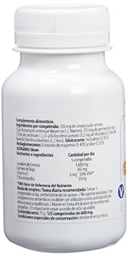 H4U - H4U Levadura de Cerveza y Germen de Trigo 125 comprimidos de 600 mg