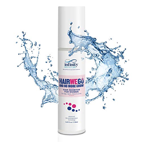 HairWeGo Spray Depilación para Mujeres.Inhibidor Crecimiento Vello para Piernas,Cuerpo y Partes Intimas. Natural,Hidratante,Sin Parabeno.Elimina el Vello Facial de forma Natural 150ml