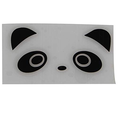 HALJIA 2 Piezas Etiqueta engomada del Coche Divertido Panda Eyes Pomo de la Puerta Vinilo Calcomanía Gráficos Bonito Espejo retrovisor para el Coche Dirección Reflectante